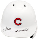 Joe Maddon Signed Chicago Cubs White Rawlings Full Size Batting Helmet w/We Did Not Suck