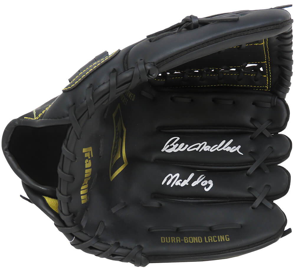 Bill Madlock Signed Franklin Baseball Fielders Glove w/Mad Dog