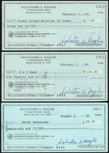 Sal Maglie Autographed 3x6 Check Brooklyn Dodgers, New York Yankees Lot Of 30 SKU #147841