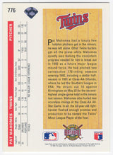 Pat (Patrick) Mahomes Sr. Signed Minnesota Twins 1992 Upper Deck Rookie Baseball Card #776