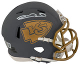 Patrick Mahomes Signed Kansas City Chiefs SLATE Riddell Speed Mini Helmet (Beckett)