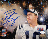 Peyton Manning Signed Indianapolis Colts SB XLI Confetti Celebration Close Up 8x10 Photo- (JSA)