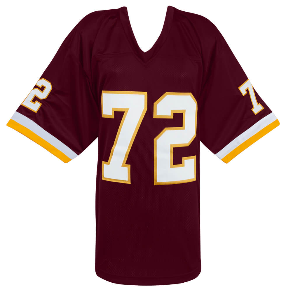 Dexter Manley Signed Maroon Custom Football Jersey w/SB XVII, XXII Champs - (Beckett)