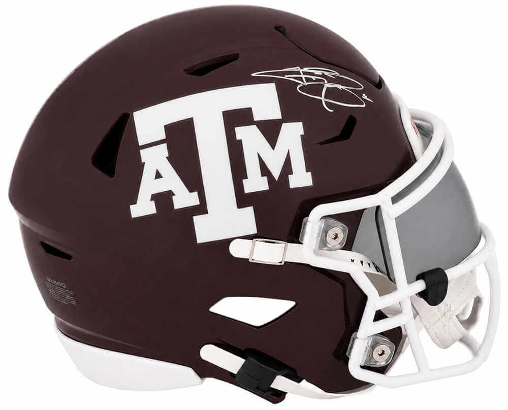 Johnny Manziel Signed Texas A&M Aggies Riddell Mid-Size (MIDI) SpeedFlex Helmet