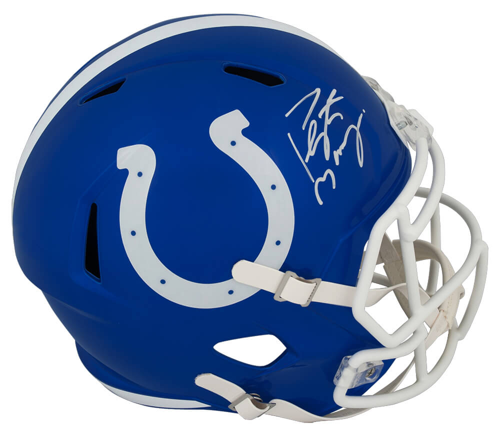 Peyton Manning Signed Indianapolis Colts FLASH Riddell Full Size Speed Replica Helmet - (Fanatics)