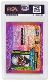 Curtis Martin Signed New England Patriots 1995 Topps Finest Rookie Football Card w/Coating #264 - (PSA/DNA Encapsulated)