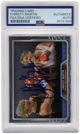 Christy Martin Signed 2024 Topps Chrome Boxing Trading Card #71 - (PSA Encapsulated)