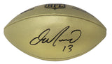 Dan Marino Signed Wilson Duke Gold Metallic NFL Full Size Replica Football