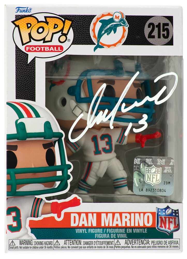 Dan Marino Signed Miami Dolphins NFL Legends Funko Pop Doll #215