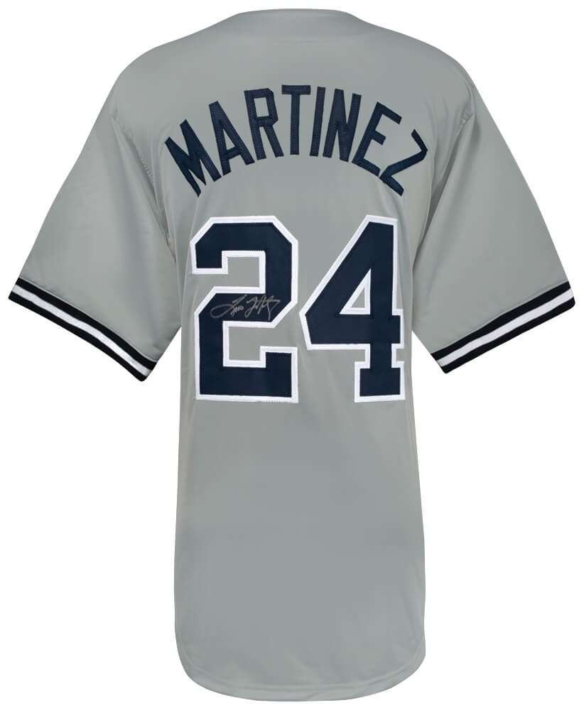 Tino Martinez Signed Grey Custom Baseball Jersey