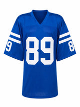 Gino Marchetti Signed Blue Throwback Custom Football Jersey w/HOF'72