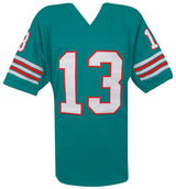 Dan Marino Signed Teal Custom Football Jersey (Beckett)