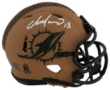 Dan Marino Signed Miami Dolphins Salute Riddell Speed Mini Helmet
