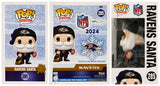 Derrick Mason Signed Baltimore Ravens SANTA Funko Pop Doll #285