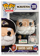 Derrick Mason Signed Baltimore Ravens SANTA Funko Pop Doll #285