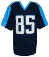 Derrick Mason Signed Navy Blue Custom Football Jersey - (JSA)