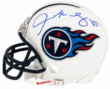 Derrick Mason Signed Tennessee Titans Riddell (VSR4) Mini Helmet