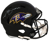 Derrick Mason Signed Baltimore Ravens Riddell Full Size Speed Replica Helmet w/12,061 Yards