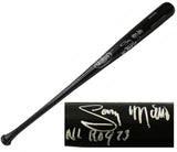 Gary Matthews Signed Louisville Slugger Black Baseball Bat w/NL ROY '73