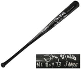 Gary Matthews Signed Louisville Slugger Black Baseball Bat w/NL ROY '73, Sarge