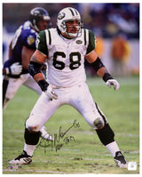 Kevin Mawae Signed New York Jets Action 16x20 Photo w/HOF 2019