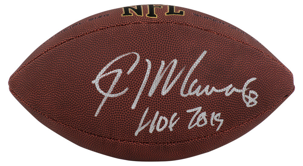 Kevin Mawae Signed Wilson Super Grip Full Size NFL Football w/HOF 2019