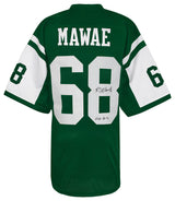 Kevin Mawae Signed Green Throwback Custom Jersey w/HOF 2019