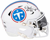 Kevin Mawae Signed Tennessee Titans Riddell Mid-Size (MIDI) SpeedFlex Helmet w/HOF 2019
