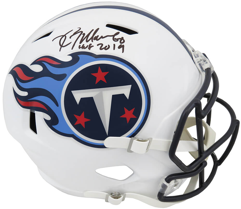 Kevin Mawae Signed Tennessee Titans Riddell Full Size Speed Replica Helmet w/HOF 2019