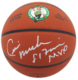 Cedric Maxwell Signed Wilson Boston Celtics Logo NBA Basketball w/81 Finals MVP