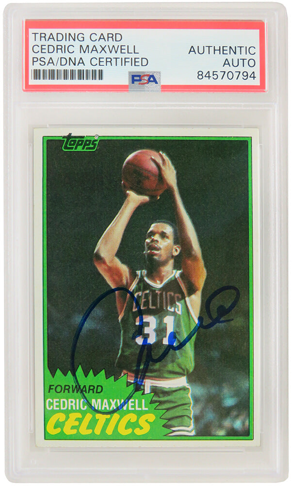 Cedric Maxwell Signed Boston Celtics 1981-82 Topps Basketball Card #5 - (PSA Encapsulated)