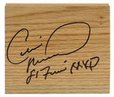 Cedric Maxwell Signed 5x6 Floor Piece w/81 Finals MVP