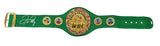 Floyd Mayweather Jr. Signed Boxing Championship Green Full Size Belt (JSA)