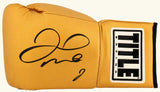 Floyd Mayweather Jr. Signed Title Gold Boxing Glove