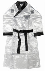 Floyd Mayweather Jr Signed Everlast White Boxing Robe
