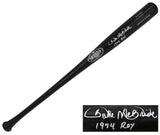 Bake McBride Signed Louisville Slugger Pro Stock Black Baseball Bat w/1974 ROY