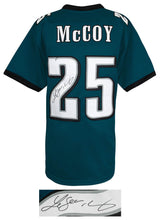 LeSean McCoy Signed Green Custom Football Jersey