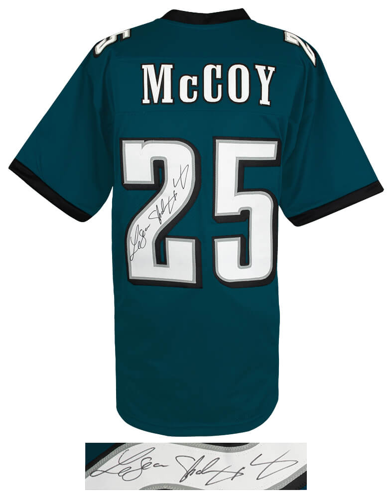 LeSean McCoy Signed Green Custom Football Jersey w/Shady
