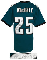 LeSean McCoy Signed Green Custom Football Jersey w/Shady