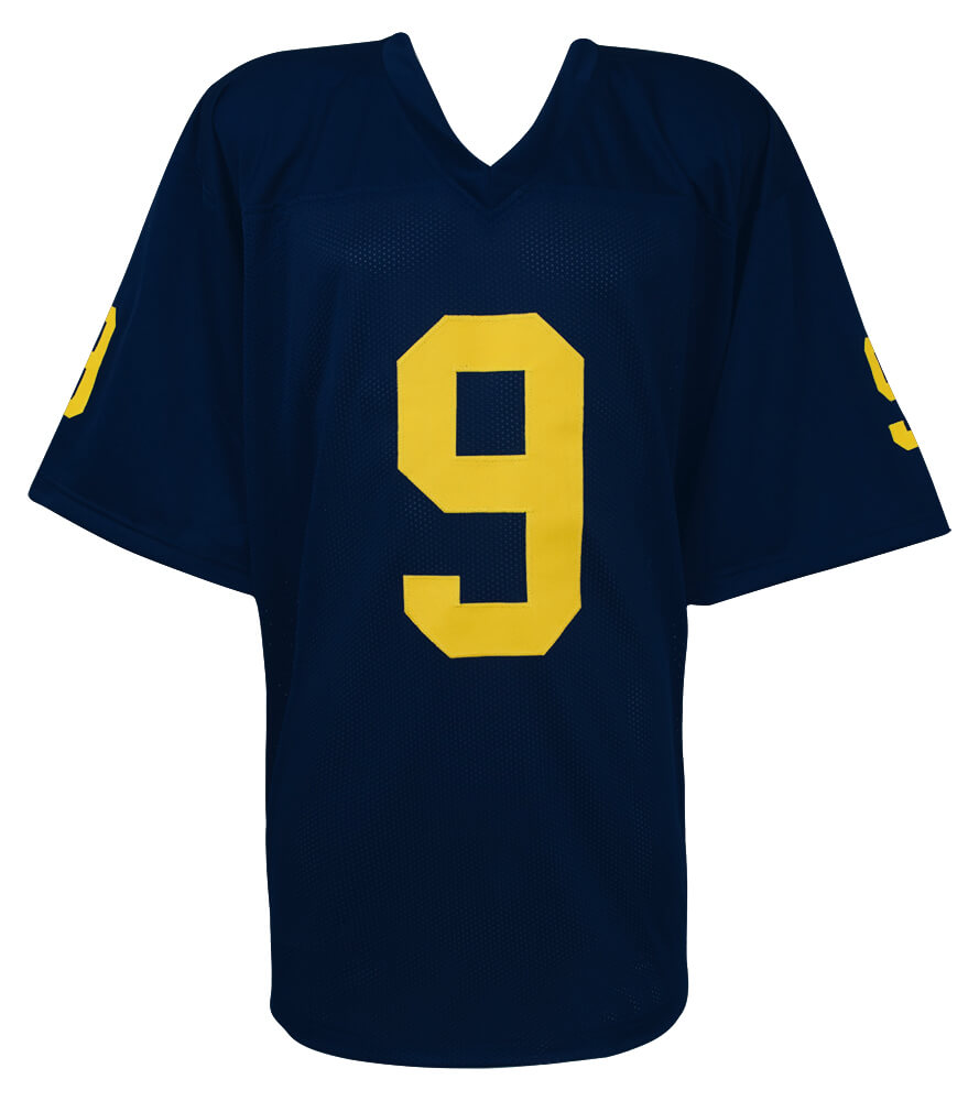 J.J. (JJ) McCarthy Signed Navy Custom College Football Jersey - (Beckett)