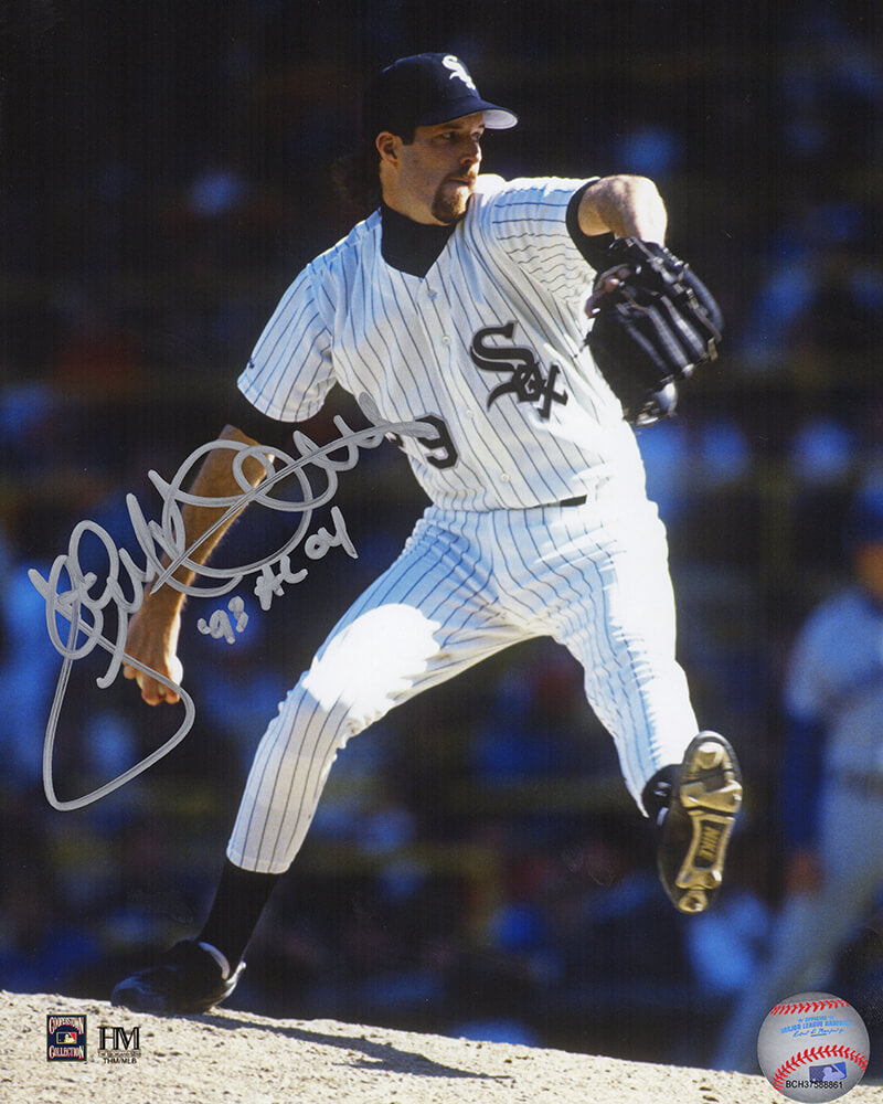 Jack McDowell Signed Chicago White Sox Action 8x10 Photo w/93 AL CY