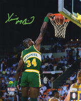 Xavier McDaniel Signed Seattle Supersonics Dunking Action 8x10 Photo
