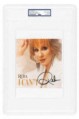 Reba McEntire Signed 'I Can't' 6x6 CD Insert (In Black) - (PSA Encapsulated)