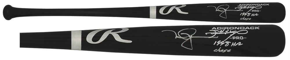 Sammy Sosa & Mark McGwire Dual Signed Rawlings Pro Black Baseball Bat w/1998 HR Chase