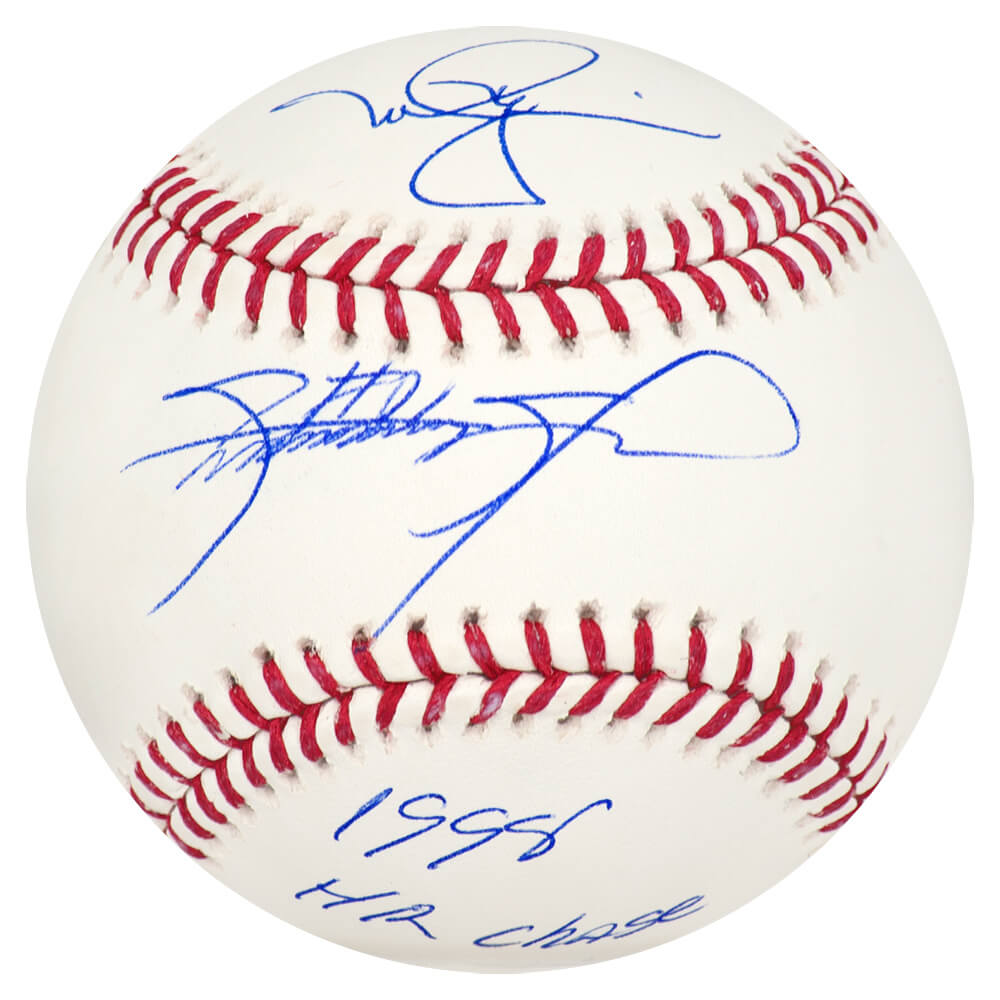 Sammy Sosa & Mark McGwire Dual Signed Official MLB Baseball w/1998 HR Chase