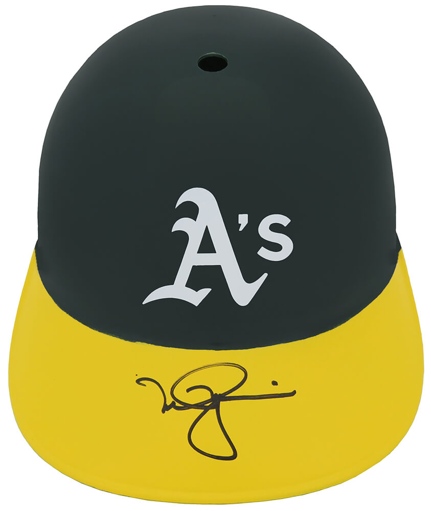 Mark McGwire Signed Oakland Athletics (A's) Replica Souvenir Batting Helmet
