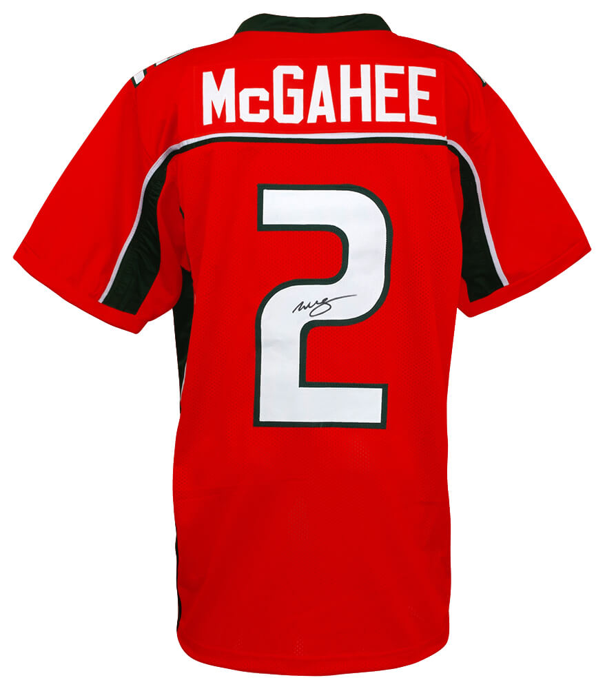 Willis McGahee Signed Orange Custom College Football Jersey