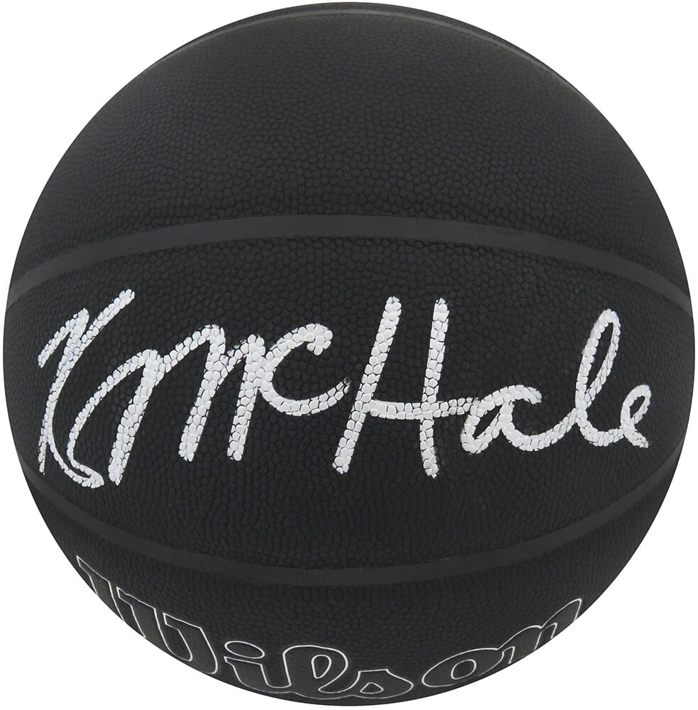 Kevin McHale Signed Wilson I/O Black 75th Anniversary Logo NBA Basketball