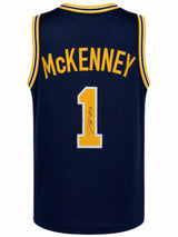 Trey McKenney Signed Navy Custom College Basketball Jersey
