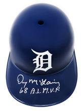 Denny McLain Signed Detroit Tigers Replica Batting Helmet w/68 AL MVP